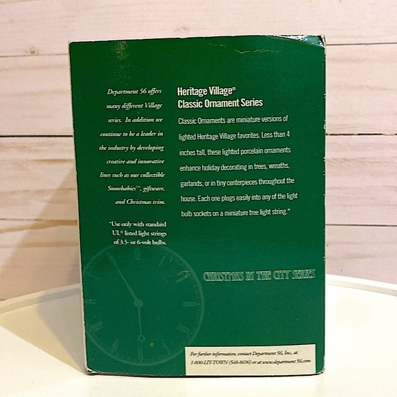 DEPARTMENT 56 - Times Tower Ornament – Classic Ornament Series –Heritage Village - Picture 10 of 10